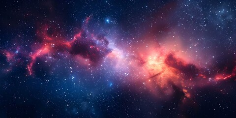 Fototapeta premium High-Quality Space-Themed Background with Vibrant Colors. Concept Space, Background, High-Quality, Vibrant Colors