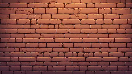 2D game level brick wall design, brick texture with simple details, platformer game element, seamless background, wallpaper style,

