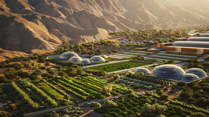 master plan of ultra modern farm in the desert 7