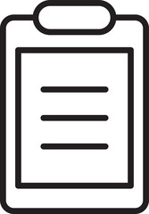 Clipboard Line Icon