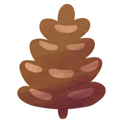 Pine cone drawing