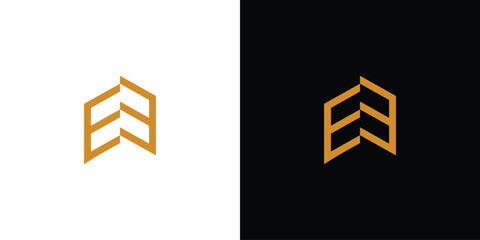 The E house logo design is unique and modern 2