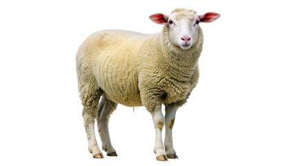 Fototapeta premium sheep isolated on white background