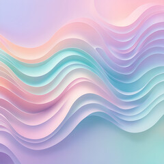 Fototapeta premium Pastel abstract 3d waves macro background