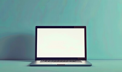 Fototapeta premium Clean Slate: Modern MacBook Pro with Blank Screen