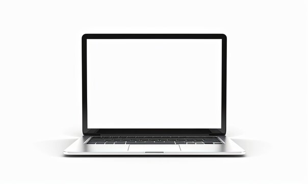 Clean Slate: Modern MacBook Pro with Blank Screen