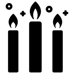 candle solid icon