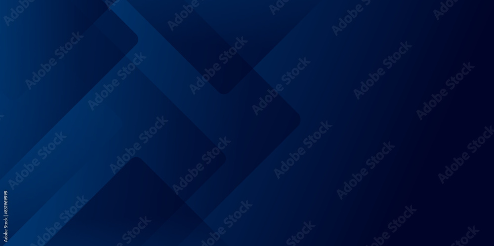 Poster Modern Abstract dark blue transparent background with triangle shapes. Space futuristic design concept. Decorative web layout or poster, banner, wallpaper paper texture gradient background vector..