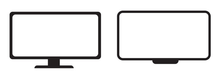 Tv vector design.  flat tv icon. Home technology icon.