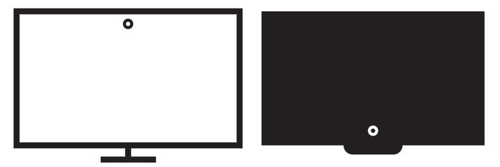 Fototapeta premium Tv vector design. flat tv icon. Home technology icon.