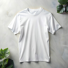 Front blank white tshirt with hanger design
