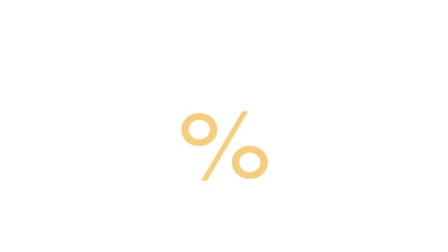 soldes, sale and percent symbol advertising motion