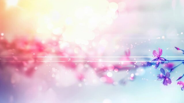 summer blossom floral pattern abstract background , colorful neon pastel colors flowers art video wallpaper, Summer colors botanica leaves ,sun light and shadows, pink petals.