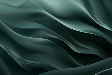Flowing abstract green background