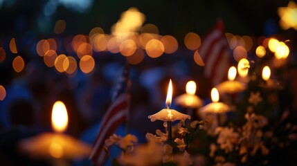 Candlelight vigils are held to honor the sacrifices of those who have fought and died for freedom on Independence Day
