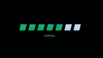 Loading race game animation footage display