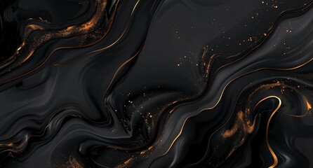 Elegant black and gold abstract background