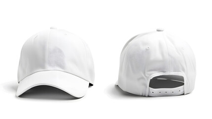 Fototapeta premium A white hat with a hole in the middle, showcasing a unique and unconventional design