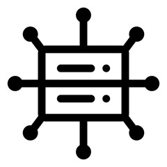 Big Data Line Icon