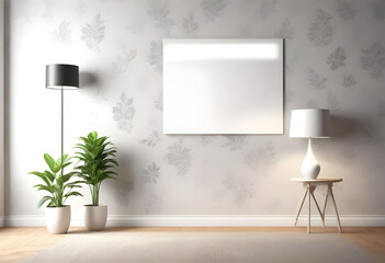 An empty loft livingroom penthouse NY,Madrid,London for Augmented reality mockup pattern frame