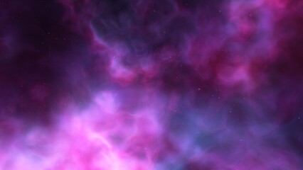 Space background. Nice clean colorful nebula with star field. 3D rendering
