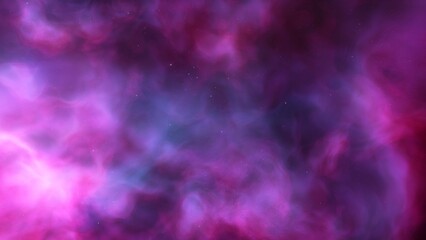 Space background. Nice clean colorful nebula with star field. 3D rendering

