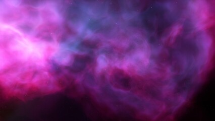 Space background. Nice clean colorful nebula with star field. 3D rendering
