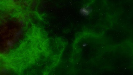 Space background. Nice clean colorful nebula with star field. 3D rendering
