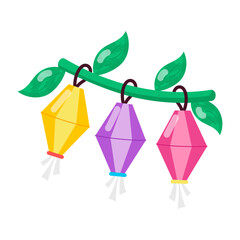 Indian Celebration Flat Stickers