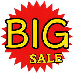 Red bold discount event elements