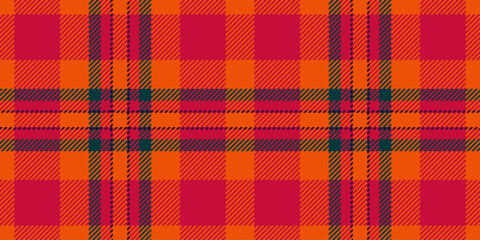 Plaid background pattern of textile check tartan with a vector seamless texture fabric.