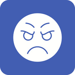 Naklejka premium Scowl Icon
