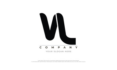 Alphabet letters Initials Monogram logo VL, VL INITIAL, VL letter, VAL logo