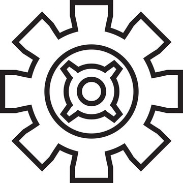 recommend clip art: Cogwheel Icon Line Art
                    