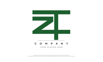Alphabet letters Initials Monogram logo ZT, ZT INITIAL, ZT letter