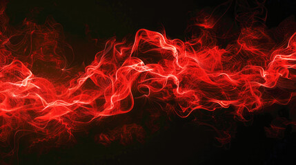 Fototapeta premium Red flame fire overlay