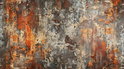Shabby rusty wall texture