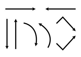 シンプルな矢印のイラスト