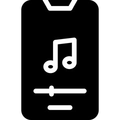 Music Player in Phone Icon