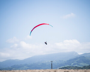 paraglider in the sky