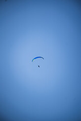 paragliding in the sky