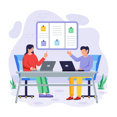 Appointment Scheduling Flat Illustrations