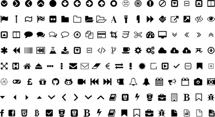 Free 140+ UI Pack outline icons set , Linear icon collection. Editable stroke. Vector illustration