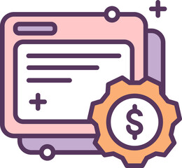 Project cost start-up icon