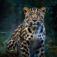 Fototapeta premium portrait of a jaguar