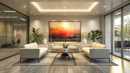 Fototapeta premium How about Modern Living Room Interior with Fireplace?