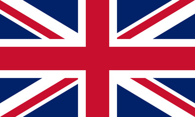 Flag of Great Britain. The official national Flag of the United Kingdom. Vector illustration