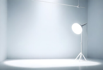 An empty photography studio for Augmented reality mockup pattern frame web instagram model shopping product storefront