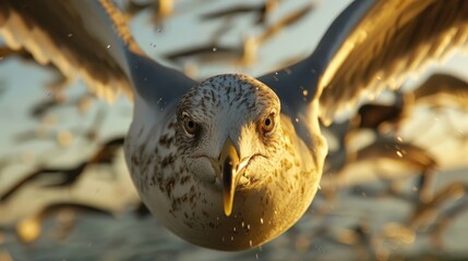 Seagull asserting its presence to everyone