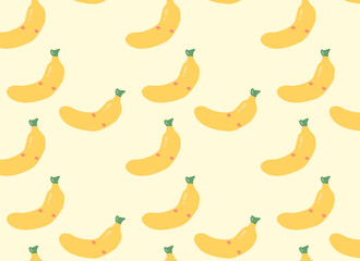 seamless pattern with bananas cartoon cute 